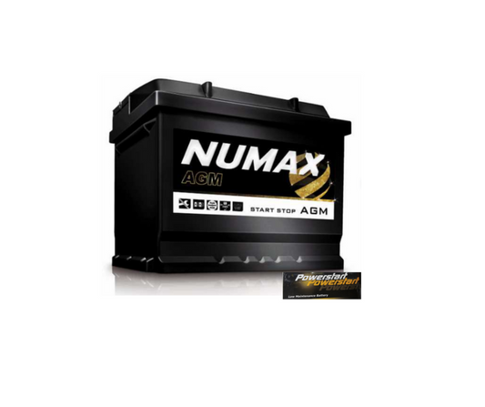 NUMAX POWERSTART 012AGM START-STOP BATTERY 12V 50AH (3 YEAR GUARANTEE)
