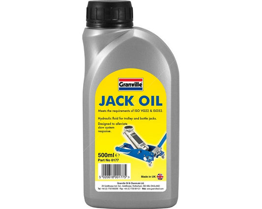 GRANVILLE JACK OIL - HYDRAULIC JACK OIL - 500ML