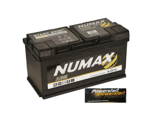 NUMAX POWERSTART 017 AGM START-STOP BATTERY 12V 95AH (3 YEAR GUARANTEE)