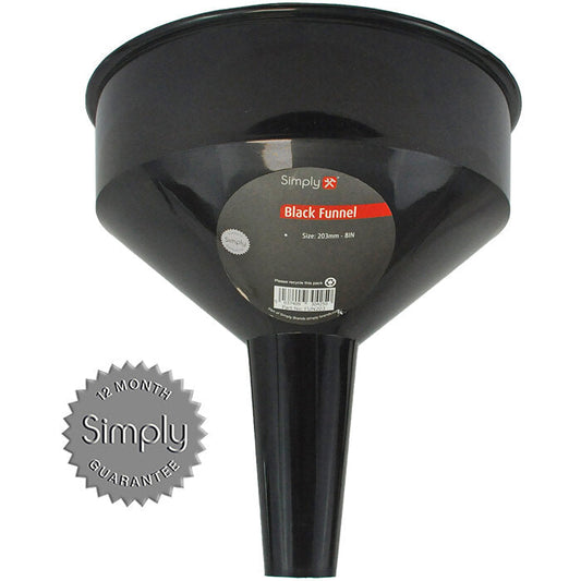 SIMPLY 203MM (8 INCH) BLACK FUNNEL