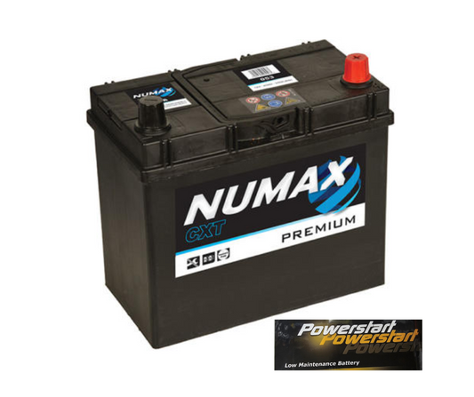 NUMAX POWERSTART 053 PREMIUM CAR BATTERY 12V 45AH (3 YEAR GUARANTEE)