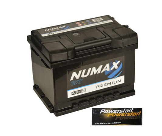 NUMAX POWERSTART 075 PREMIUM CAR BATTERY 12V 60AH (3 YEAR GUARANTEE)