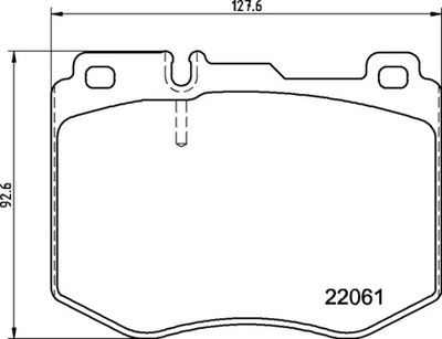BREMBO BRAKE PAD FOR MERCEDES-BENZ/MERCEDES-BENZ (BBDC), FRONT P50145
