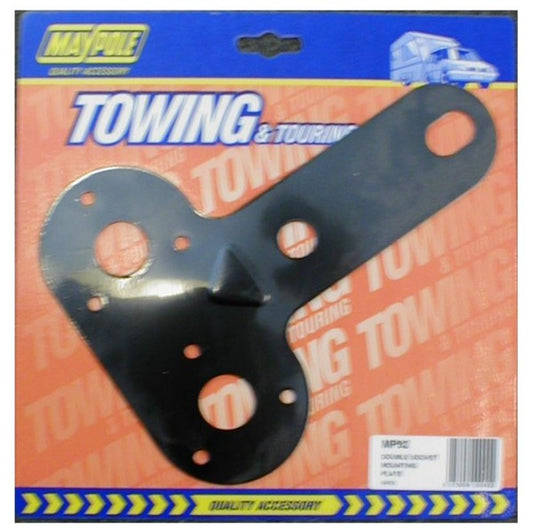 MAYPOLE MOUNTING PLATE - DOUBLE SOCKET