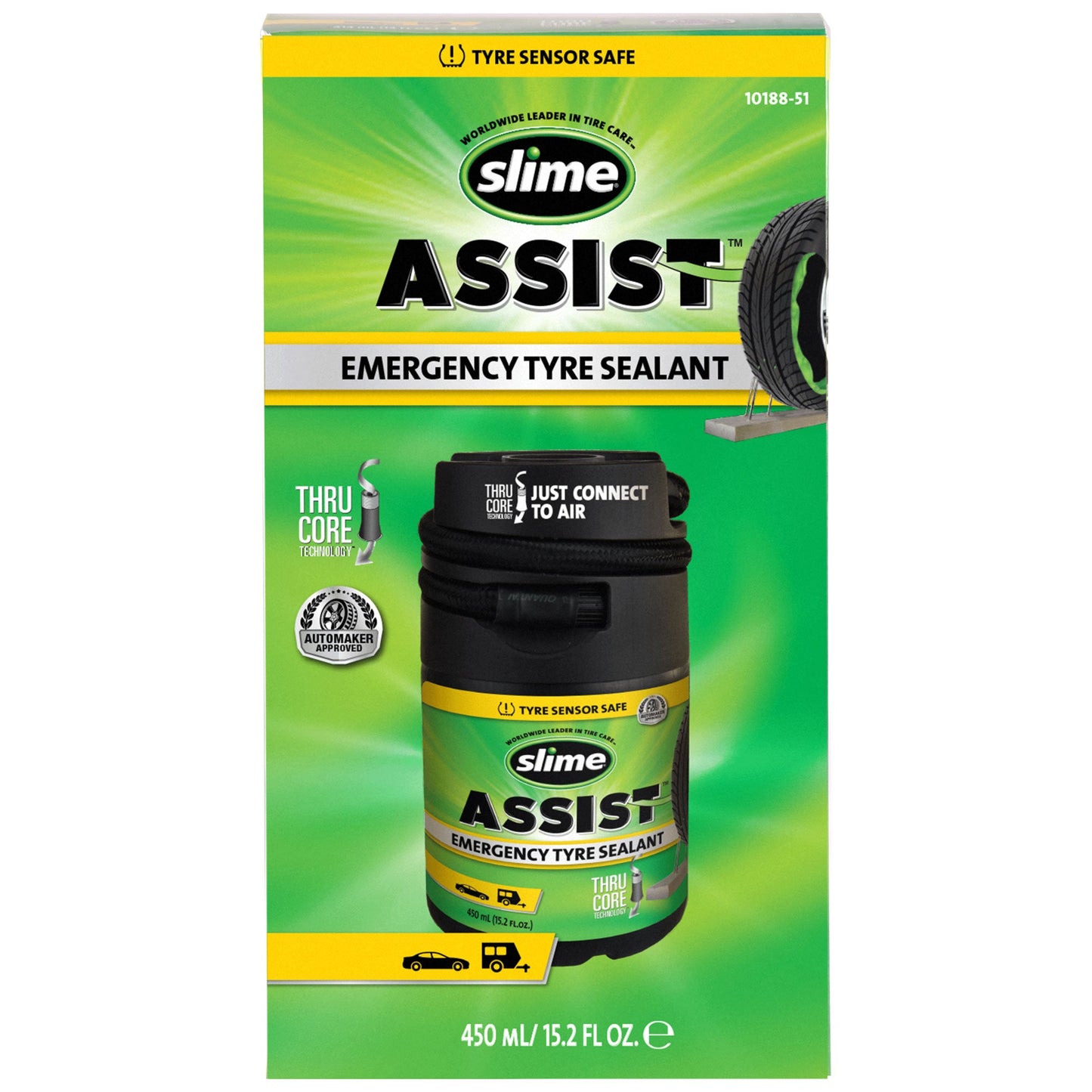 SLIME ASSIST EMERGENCY TYRE SEALANT 450ML
