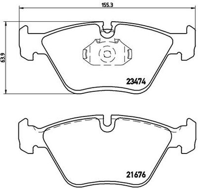 BREMBO BRAKE PAD FOR BMW/WIESMANN, FRONT