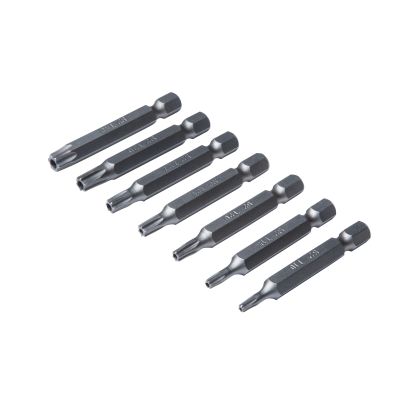 BLUE SPOT TOOLS 7 PCE LONG SECURITY TORX BITS