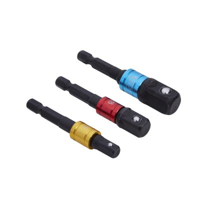 BLUE SPOT TOOLS COLOUR CODED IMPACT SOCKET ADAPTORS (1/4"-3/8"-1/2")