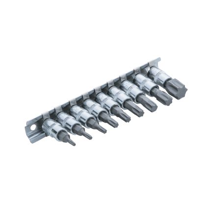 BLUE SPOT TOOLS 9 PCE 1/4" TORX BIT SOCKET SET (T10-T60)