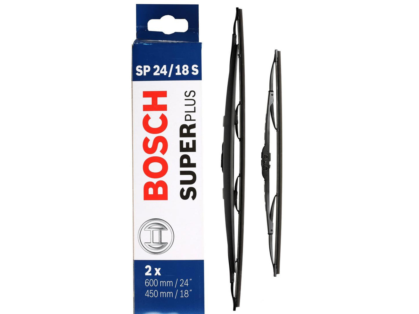 BOSCH WIPER - SUPERPLUS SPOILER BLADE SET 600/450 for Mazda, Renault, Citroen, Kia, Peugeot, Subaru, Nissan, Hyundai, Mitsubishi, Ssangyong etc