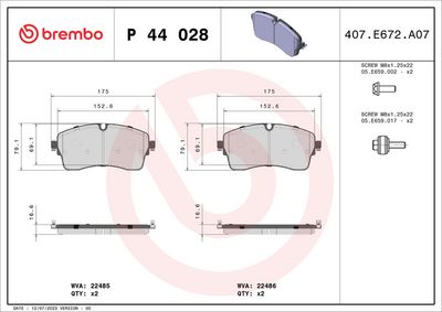 BREMBO BRAKE PAD FOR JAGUAR/JAGUAR (CHERY)/LAND ROVER/LAND ROVER (CHERY), FRONT