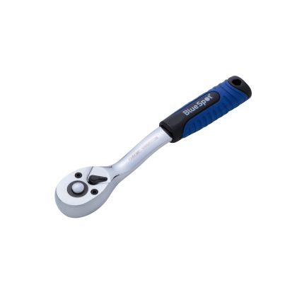 BLUE SPOT TOOLS 1/4" SOFT GRIP RATCHET (72 TEETH)