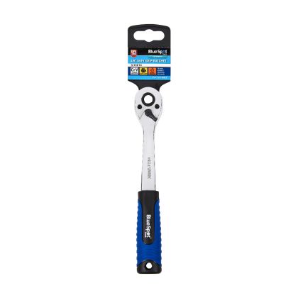 BLUE SPOT TOOLS 3/8" SOFT GRIP RATCHET (72 TEETH)