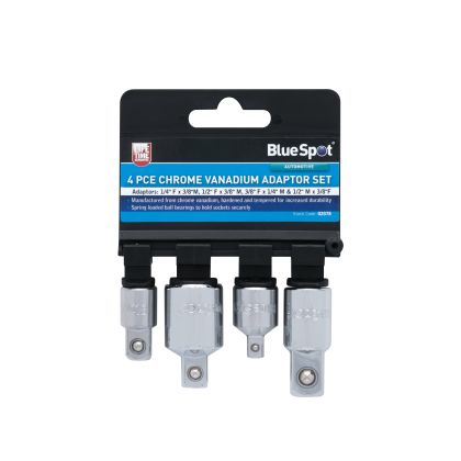 BLUESPOT 4PCE CHROME VANADIUM ADAPTOR SET