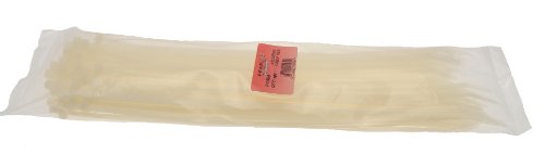 PEARL PTW05 4.6 X 385MM NATURAL CABLE TIES (PACK OF 100) WHITE