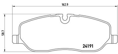BREMBO BRAKE PAD FOR LAND ROVER, FRONT P44014