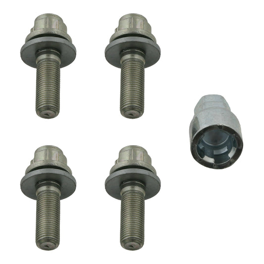 FEBI WHEEL BOLT SET LOCKABLE M12 X 1.25 X 34