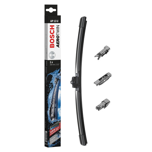 BOSCH WIPER - AEROTWIN PLUS FLAT BLADE 340 for Fiat 500 - 1.2 - 07- etc