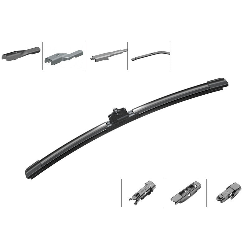 BOSCH WIPER - AEROTWIN PLUS FLAT BLADE 340 for Fiat 500 - 1.2 - 07- etc