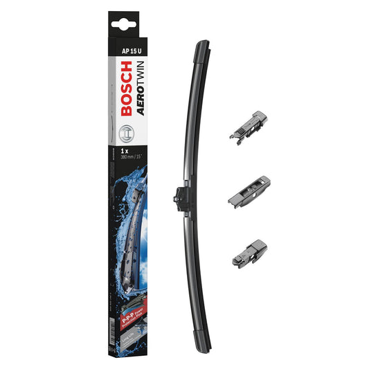 BOSCH WIPER - AEROTWIN PLUS FLAT BLADE 380 for Ford Fiesta - 1.2 - 08-17 etc