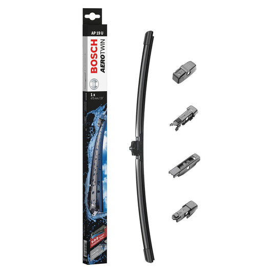 BOSCH WIPER - AEROTWIN PLUS FLAT BLADE 475 for Mercedes-Benz A A180 CDi,CDi BlueEFFICIENCY - 1.5 - 12-18 etc