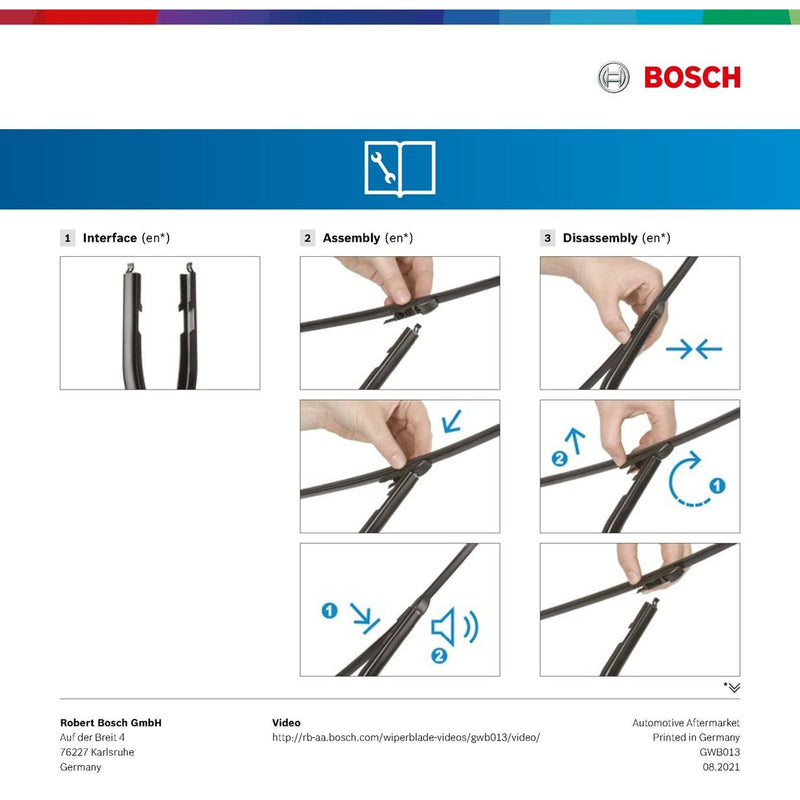 BOSCH WIPER - AEROTWIN FLAT BLADE REAR 240 for Mercedes-Benz A A180 CDi,CDi BlueEFFICIENCY - 1.5 - 12-18 etc