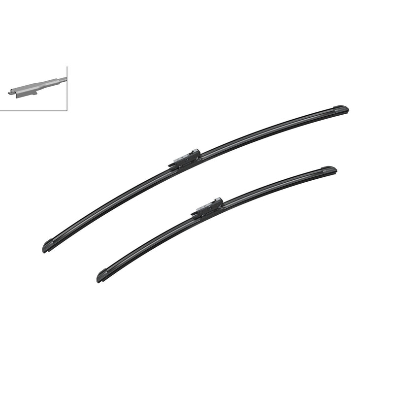 BOSCH WIPER - AEROTWIN FLAT BLADE SET 700/550 for Vauxhall Zafira ECOTEC - 1.6 - 06- etc