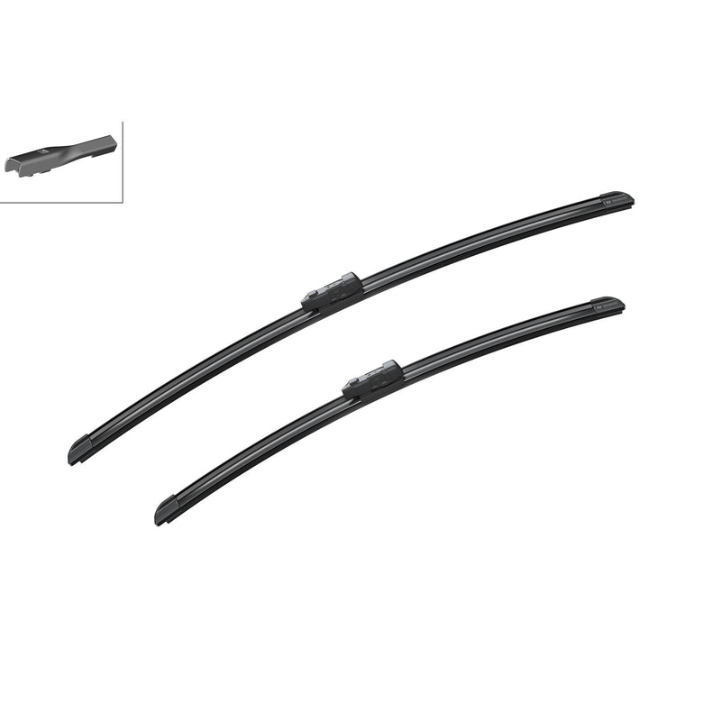 BOSCH WIPER - AEROTWIN FLAT BLADE SET 600/500 for Audi Q5 Quattro 40 TDi,TDi - 2.0 - 16- etc
