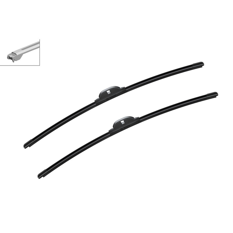 BOSCH WIPER - AEROTWIN FLAT BLADE SET 550/550 for Mercedes-Benz C C180 Kompressor - 1.8 - 02-07 etc