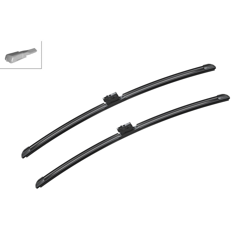 BOSCH WIPER - AEROTWIN FLAT BLADE SET 550/550 for Mercedes-Benz C C220 BlueTec - 2.2 - 13-18 etc