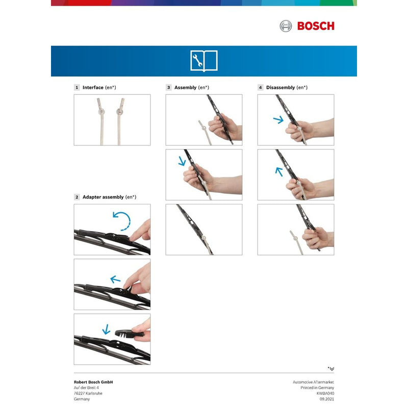 BOSCH WIPER - SUPERPLUS STD BLADE REAR 250 for Vauxhall Mokka X ECOTEC - 1.4 - 16-19 etc