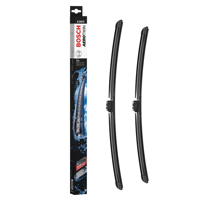 BOSCH WIPER - AEROTWIN FLAT BLADE SET 600/550 for Mercedes-Benz E E220 D - 2.0 - 16-23 etc