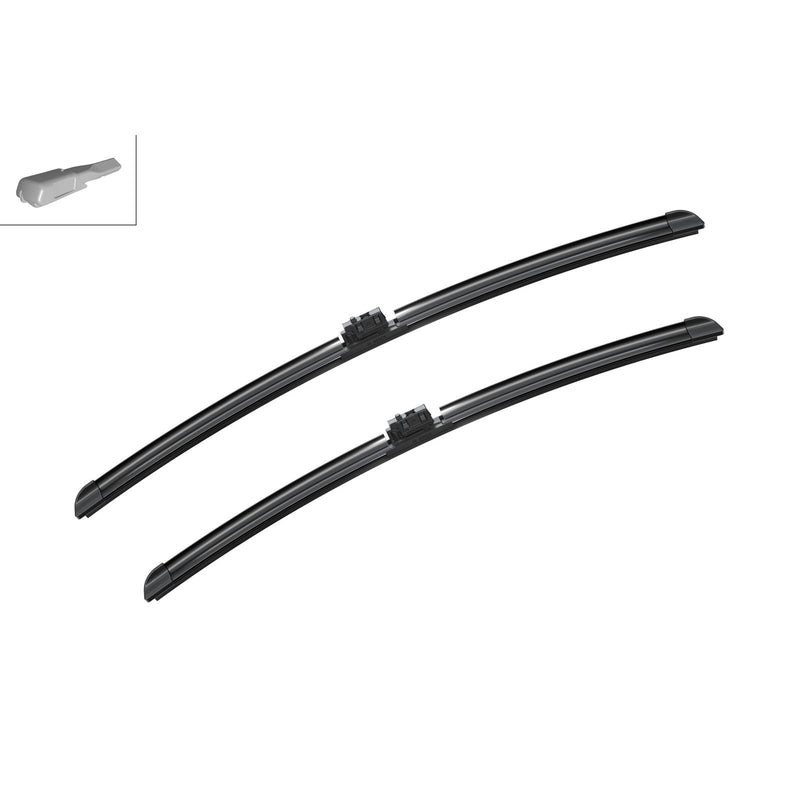 BOSCH WIPER - AEROTWIN FLAT BLADE SET 600/550 for Mercedes-Benz E E220 D - 2.0 - 16-23 etc