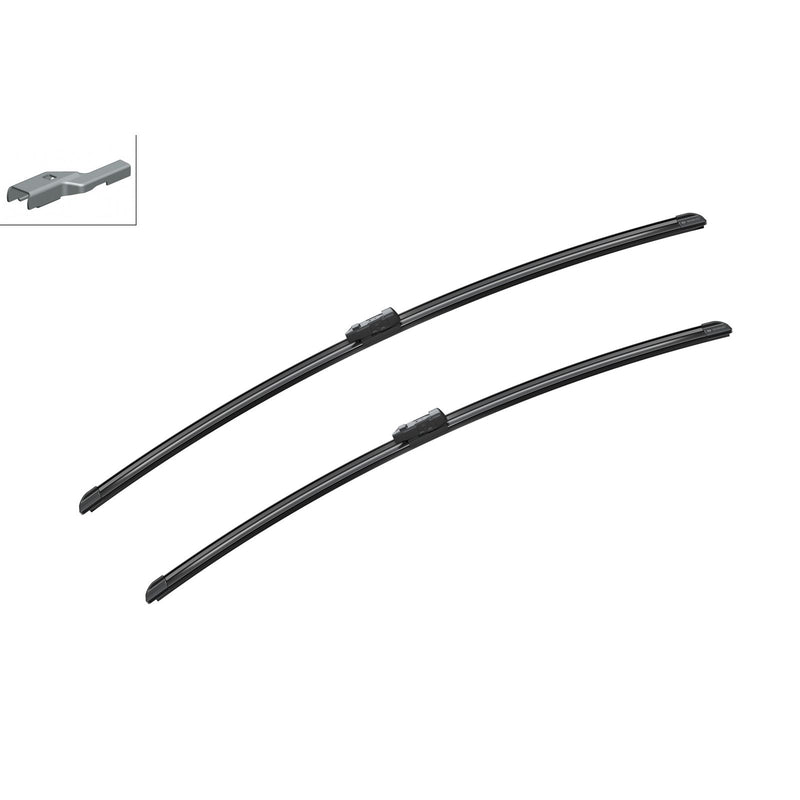 BOSCH WIPER - AEROTWIN FLAT BLADE SET 750/700 for Ford Transit Custom 310 TDCi - 2.2 - 12-16 etc