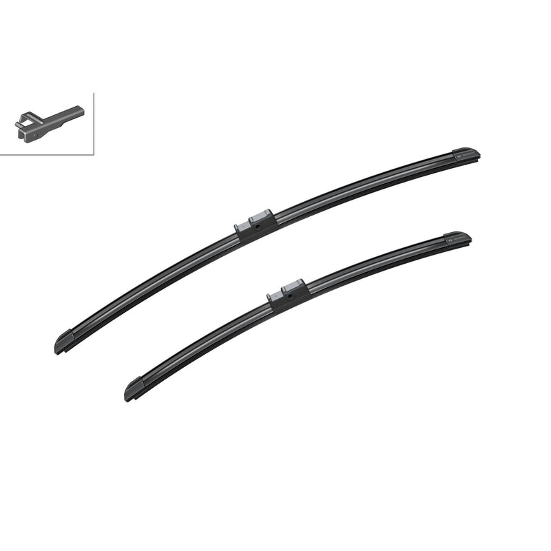 BOSCH WIPER - AEROTWIN FLAT BLADE SET 550/450 for Vauxhall Astra VVT ECOTEC - 1.6 - 06-11 etc