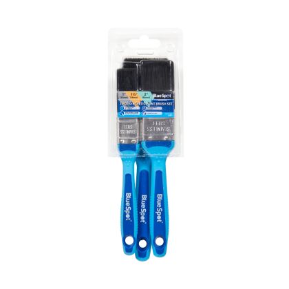BLUE SPOT TOOLS 3 PCE SYNTHETIC PAINT BRUSH SET (1”, 1 ½” AND 2”)