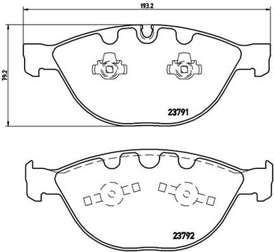 BREMBO BRAKE PAD FOR BMW/ROLLS-ROYCE, FRONT