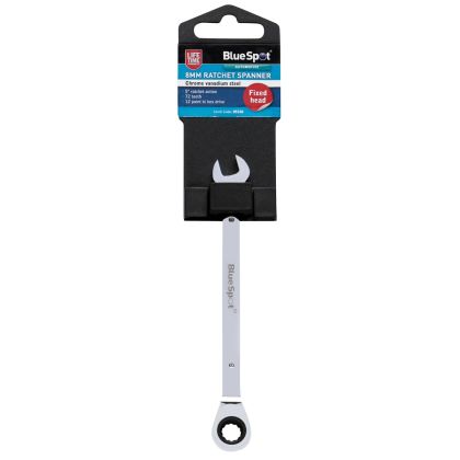BLUE SPOT TOOLS 8MM RATCHET SPANNER FIXED HEAD