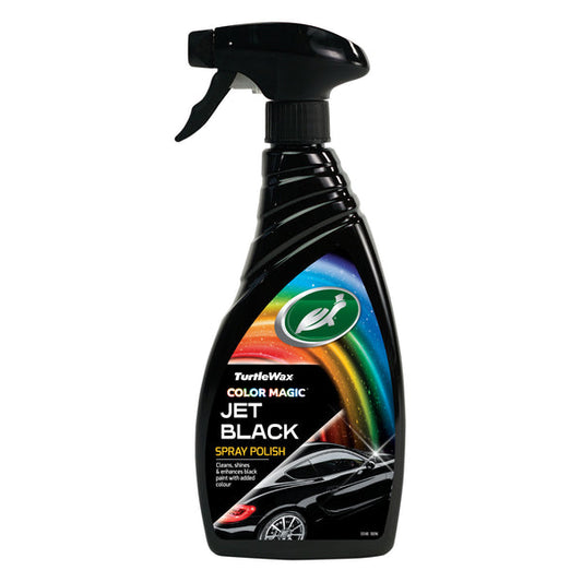 TURTLE WAX JET BLACK SPRAY POLISH BLACK 500ML
