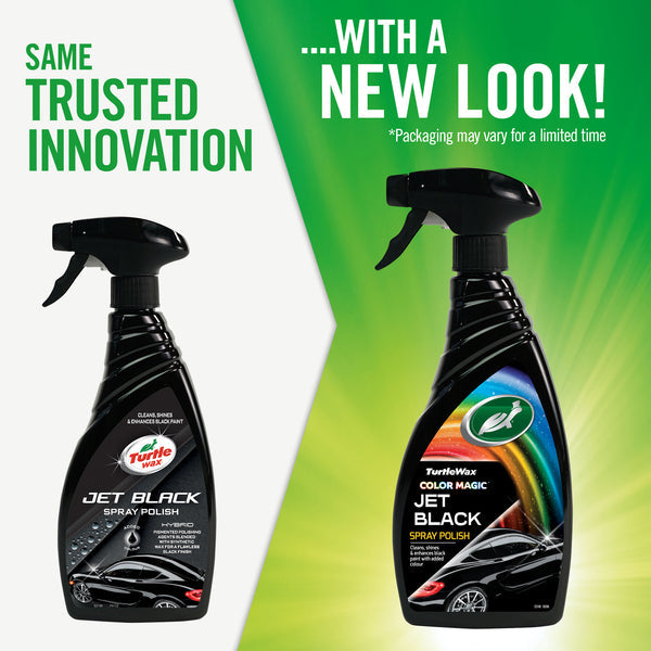 TURTLE WAX JET BLACK SPRAY POLISH BLACK 500ML