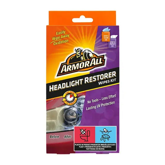 ARMORALL HEADLIGHT RESTORER WIPES KIT
