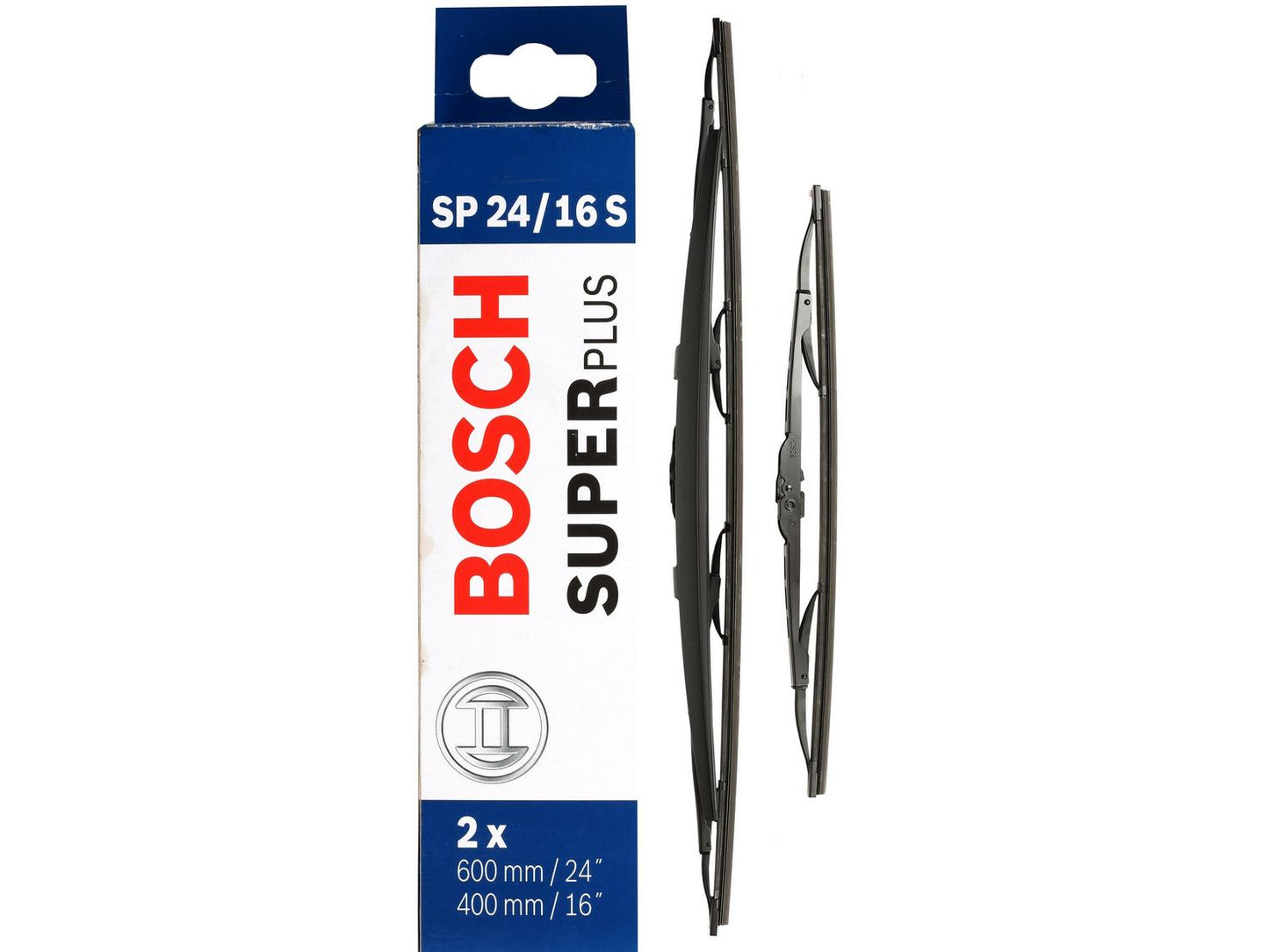 BOSCH WIPER - SUPERPLUS SPOILER BLADE SET 600/400 for Mazda, Skoda Rapid, Toyota, Ssangyong, Hyundai, Kia, Renault, Subaru, Mitsubishi etc