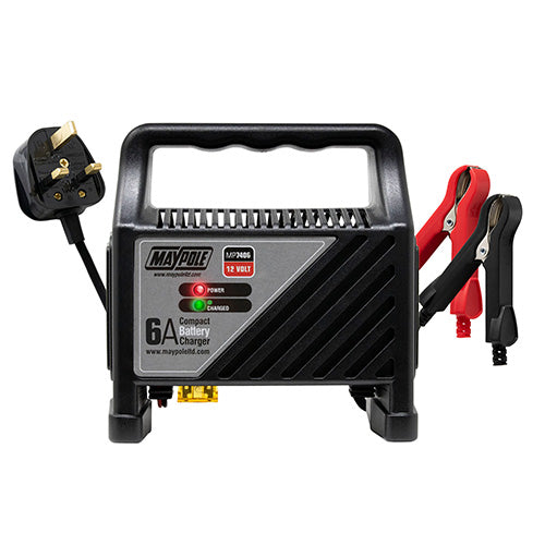MAYPOLE MP7406 6A 12V COMPACT BATTERY CHARGER