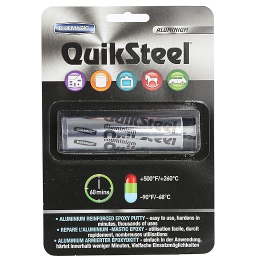 BLUE MAGIC QUIKSTEEL STEEL/METAL REPAIR PUTTY 58.6G