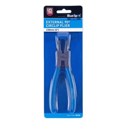 BLUE SPOT TOOLS 150MM (6") EXTERNAL CIRCLIP PLIER 90° TIP - 08706
