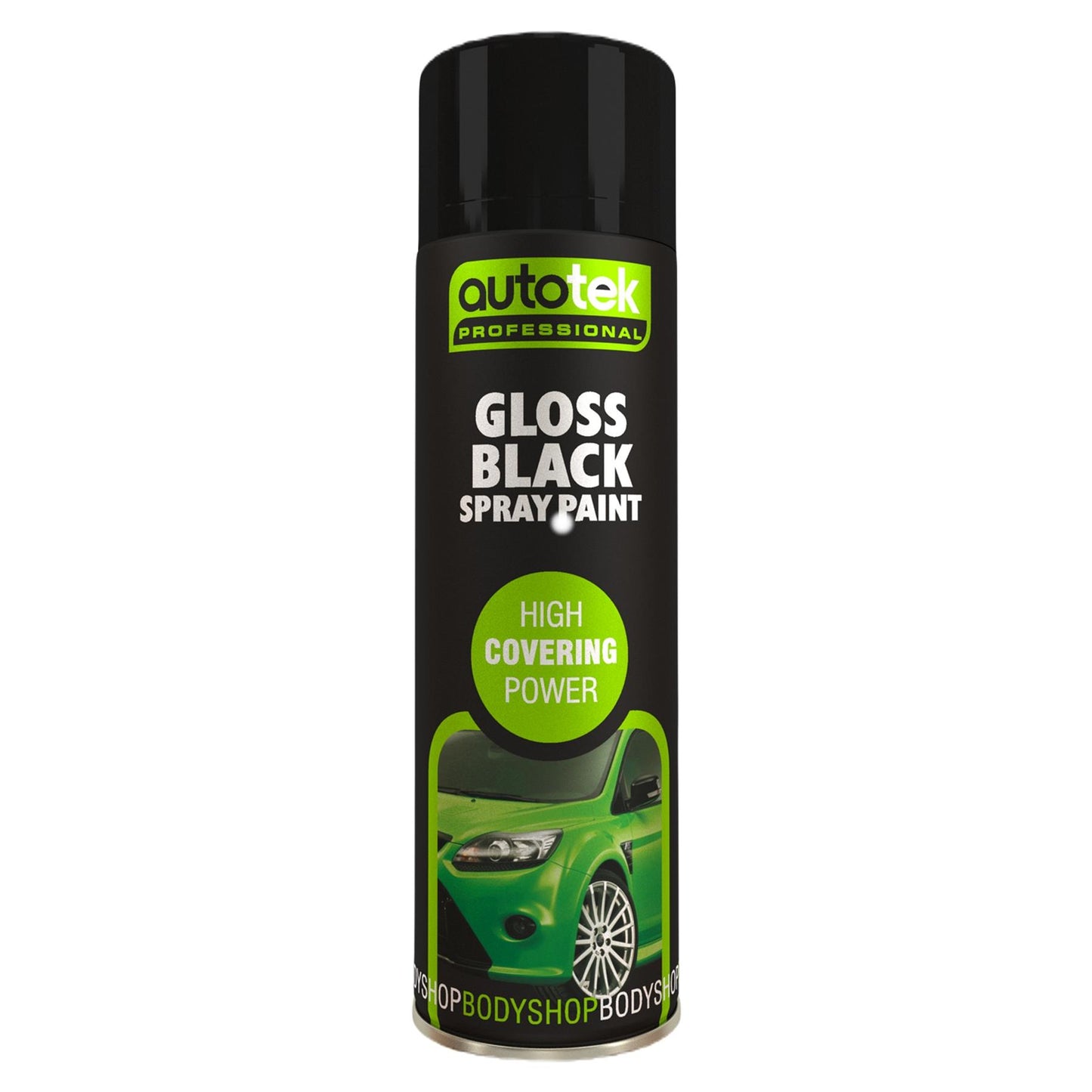 AUTOTEK GLOSS BLACK & WHITE SPRAY PAINT 500ML