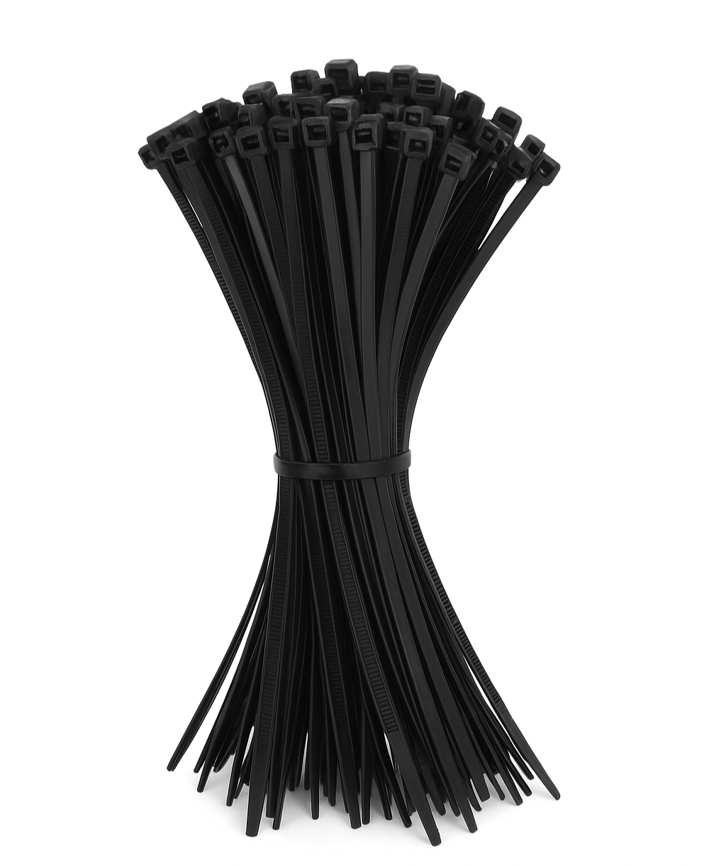 PEARL PTW05B – BLACK CABLE TIES 4.6MM X 385MM (PACK OF 100)