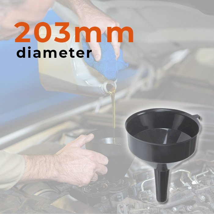 SIMPLY 203MM (8 INCH) BLACK FUNNEL