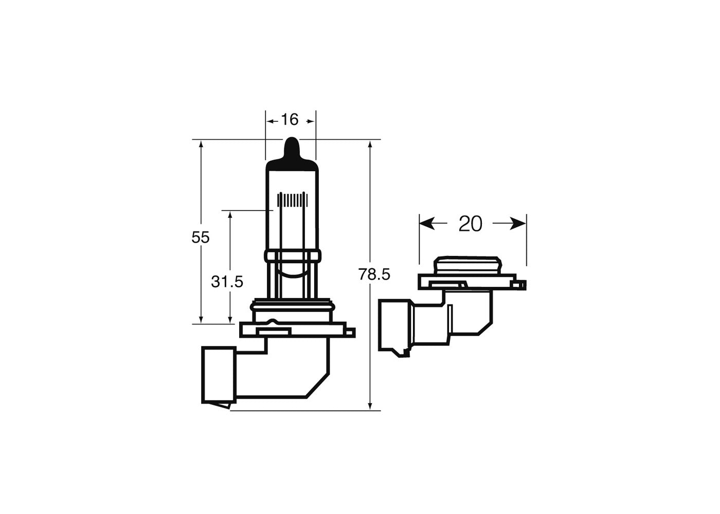RING R710 H10 HALOGEN BULB