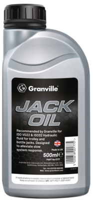 GRANVILLE JACK OIL - HYDRAULIC JACK OIL - 500ML